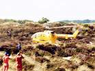 Emergency helicopter lands in dunes � Studland United Nudists