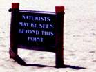 National Trust nudist sign � Studland United Nudists